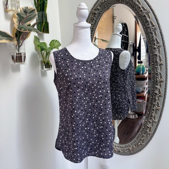 Anne Klein Polka Dot Sleeveless Blouse – Size XS - Picture 1 of 5